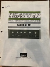 SANSUI AU-101 AU101 Service