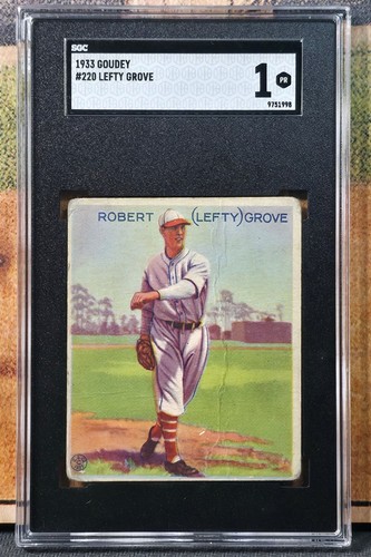 Lefty grove 1933 - lefty, gum