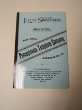 Elenco degli abbonati PA Telephone Co. marzo 1886 Harrisburg Lancaster MIdletown