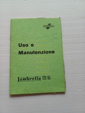 Innocenti Lambretta 125 Li 1959 manuale uso manutenzione libretto originale