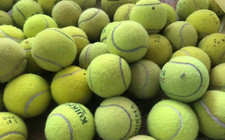 20 palline da tennis usate per