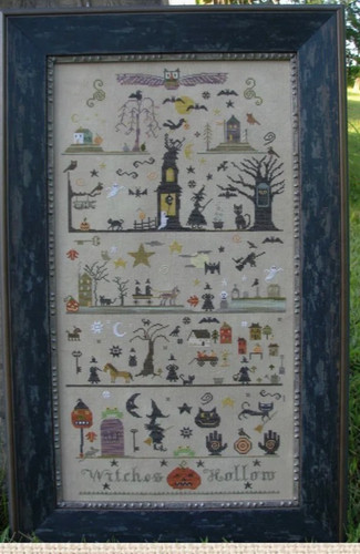 Witches hollow cross stitch - witches,