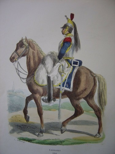 Gravure tenue cuirassier - gravure,