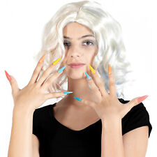 Parrucca Unghie Enid Sinclair Amica Licantropa Mercoledì Halloween Bambina