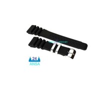Cinturino gomma orologio subacqueo 24mm tipo citizen seiko casio caucciù gm24L