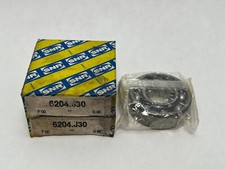 2 Pcs SNR 6204C3 Bearing Open