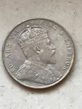 Malaysia Silver 1 Dollar 1908