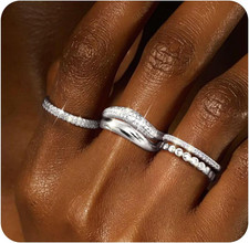 5 Pezzi Anelli Donna in Oro