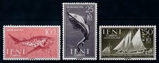 [67983] Colonia spagnola IFNI 1958 vita marina pesce barca a vela MNH