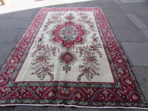 Tappeto vintage indossato - tappeto,