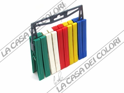 Mollette plastica conf 10 - in,