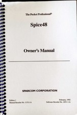 Manuale per Sparcom Spice48 Pac per Calcolatrici HP 48SX/48GX