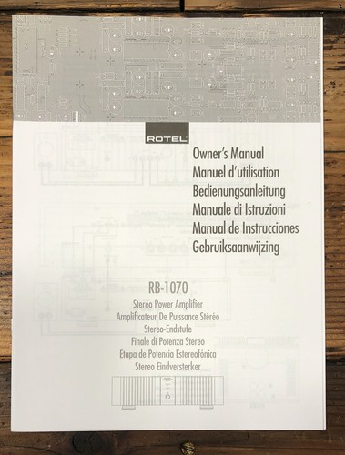 Rotel 1070 amplificatore - rotel,