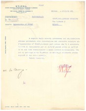 1938 MILANO STIPEL Lettera per rinnovo contratto di apparecchio telefonico