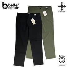 Rip Curl Uomo Nero - Pantalone Oliva Scuro Classico Surf Chino Elasticizzato (S01), (S02)