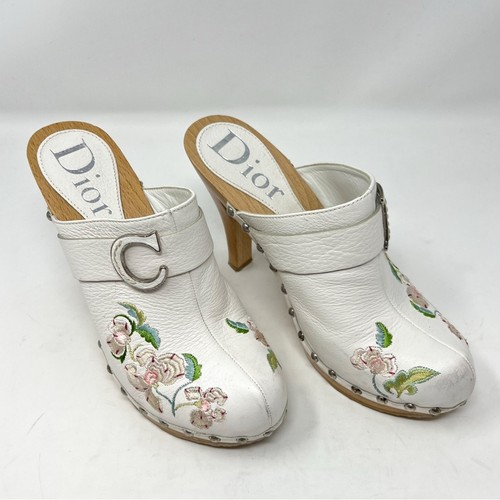 Zoccolo vintage dior legno - zoccolo, in