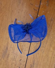 Fascia Fascinator Maglia Blu