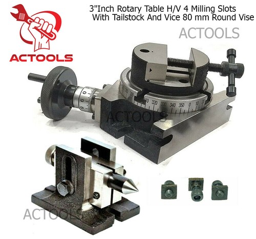 Inch rotary table v - 3"inch, h/v