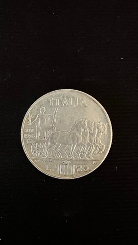 Lire argento 1936 xiv - 20,