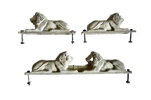 Lion metallo fuso ornamentale - lion,