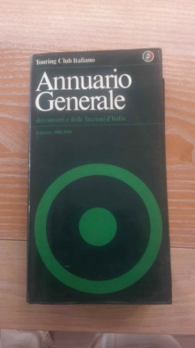 Annuario generale dei comuni - generale,