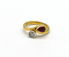 Anello serpente rubino - anello,