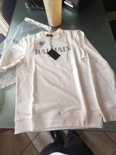 Felpa Balmain Bianca. Taglia L