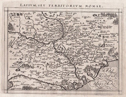 Mappa lazio roma italia - roma,