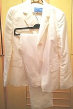 Giacca e Pantaloni Donna Lino Bianco ARGENTA