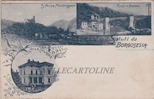 BORGOSESIA: S. anna Montrigone - Villa Calzone - Ponte d'Agnona  1899