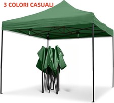 GAZEBO PIEGHEVOLE 3X3  RICHIUDIBELE IMPERMEABILE TENDONE GIARDINO MERCATO FIERA