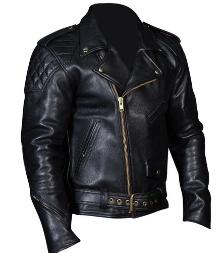 Giacca bikers uomo vera - , pelle
