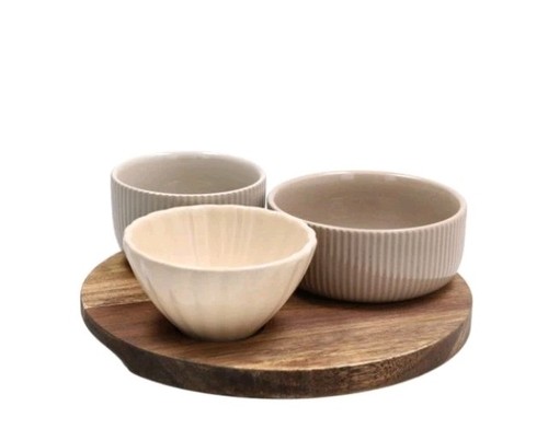 Set ciotole ceramica con - set,
