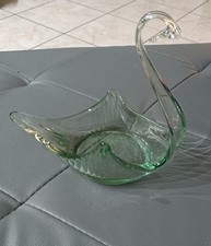 Cigno porta oggetti in vetro