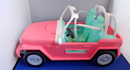 Barbie rosa auto jeep beach - jeep,