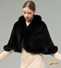 Cappotto avvolgente pelliccia