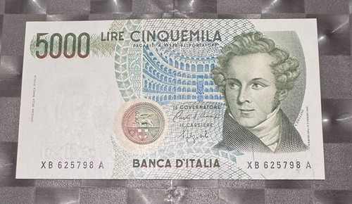 5000 lire bellini serie - lire,