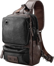 Zaino Monospalla Uomo in Pelle