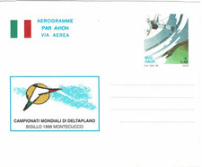 1999 REPUBBLICA ITALIANA AEROGRAMMA DELTAPLANO L 900 NUOVO N A29 MF102146