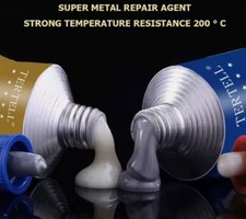 2 Componenti Adesivo Metallo Colla Industriale Riparazione Pasta 20g Resistente al Calore