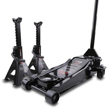 Cric carrello acciaio basso