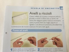 Scheda tecnica Scuola Uncinetto Handmade anelli a riccioli 88