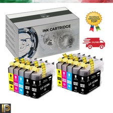 10 Cartucce Compatibili Brother LC123XL DCP J132W J152W J172W MFC J245 J4410DW