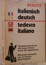 ITALIENISCH DEUTSCH TEDESCO ITALIANO Berlitz 1974 Dizionario Linguistica di e