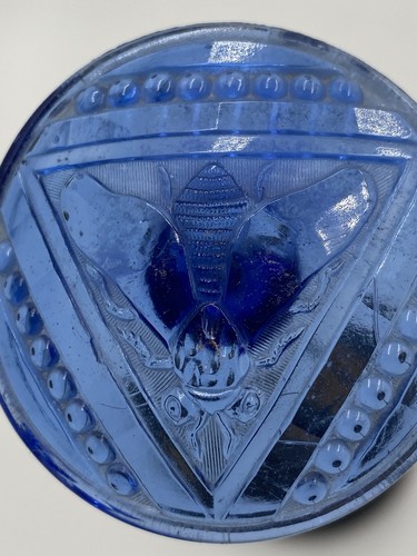 Beautiful blue glass bee - beautiful,