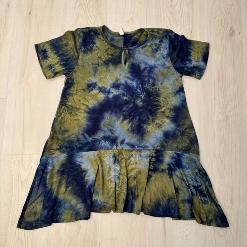 Top tunica donna crepa blu - blu, e