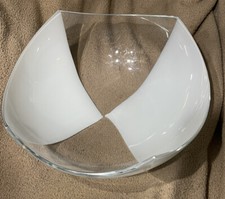 Tiffany & Co Murano Arlecchino Arte Ciotola Vetro XL 13" Salviati Sommerso NUOVO