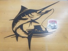 Marlin Con Barca Metallo Wall