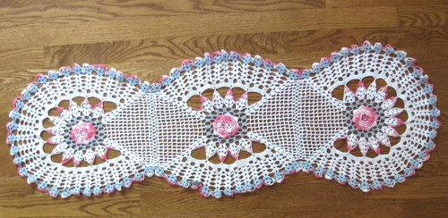 Crocheted dresser - crocheted,