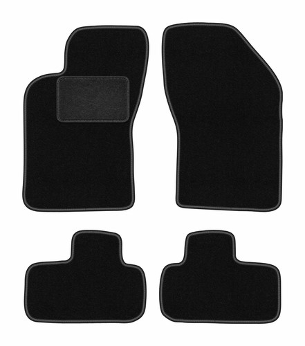 Tappetini velluto nero fiat - nero,